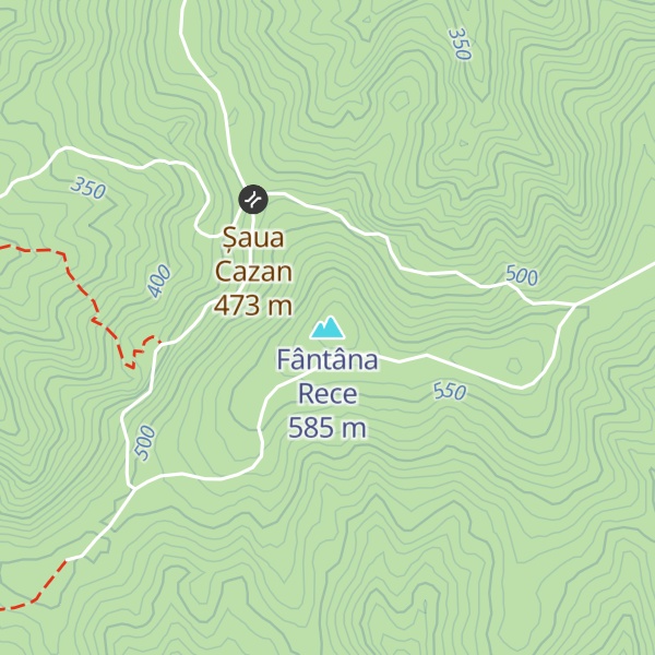 Map of Fântâna Rece