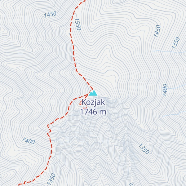 Map of Kozjak