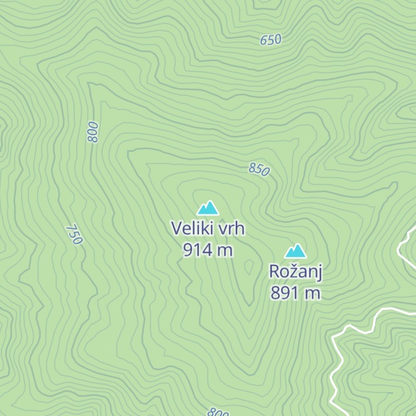 Map of Veliki vrh