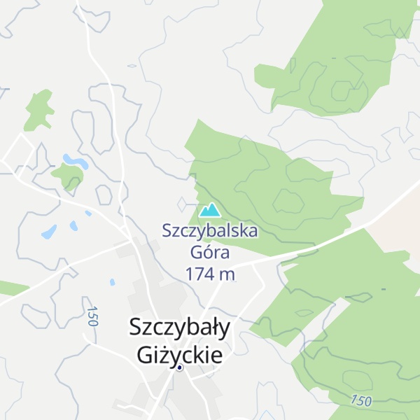 Map of Szczybalska Góra
