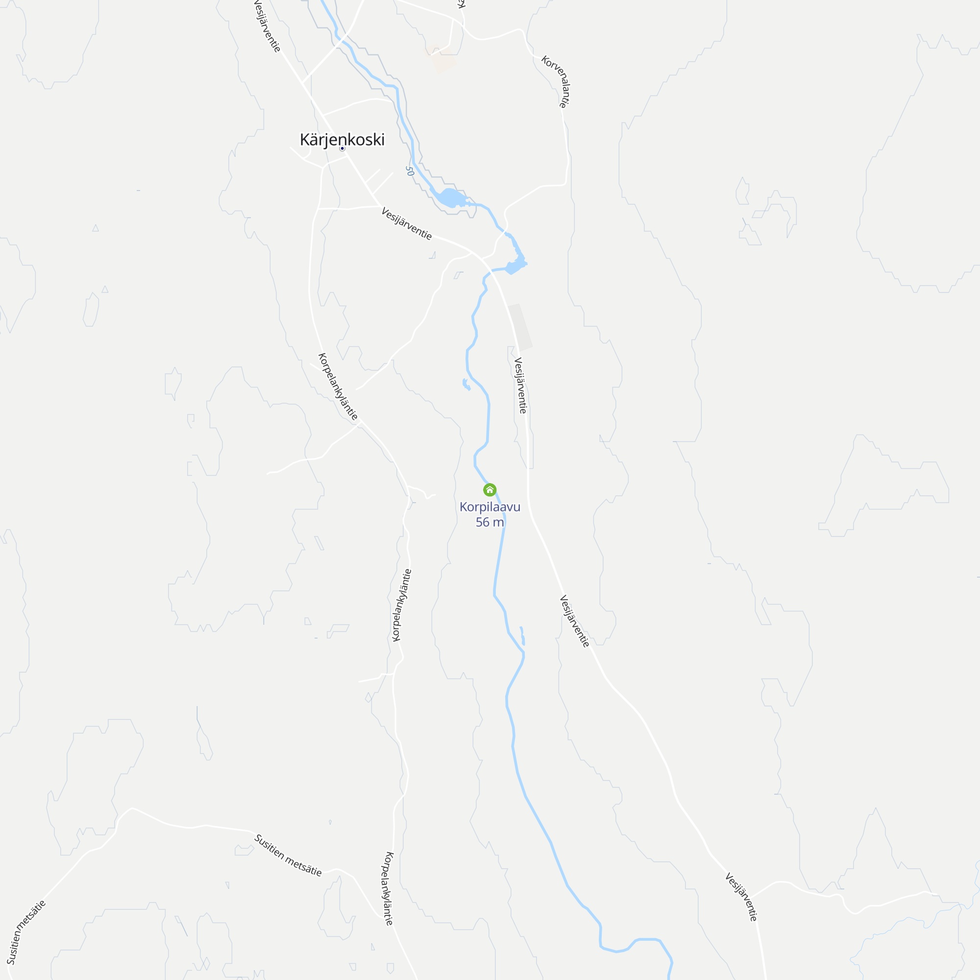 Korpilaavu map