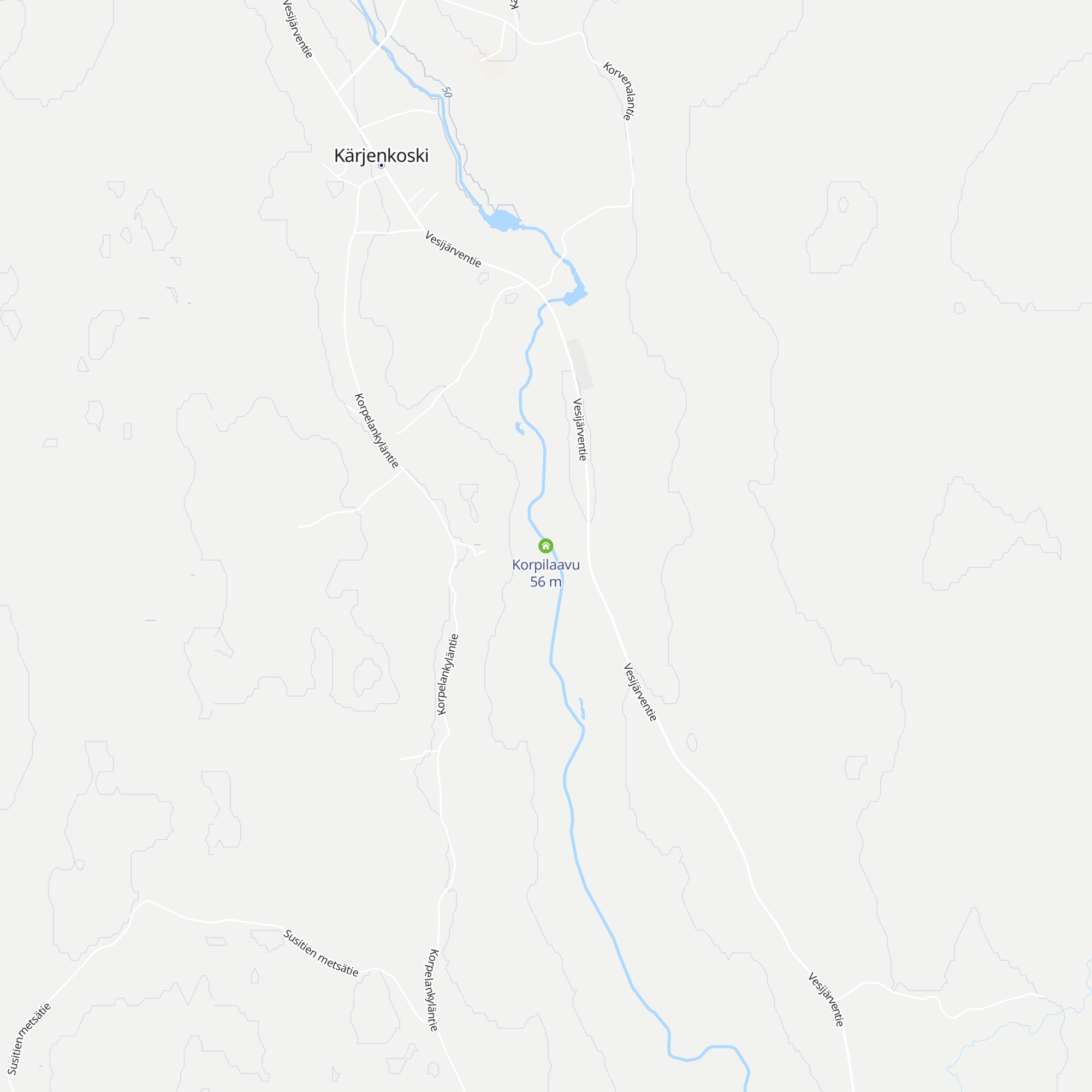 Korpilaavu map