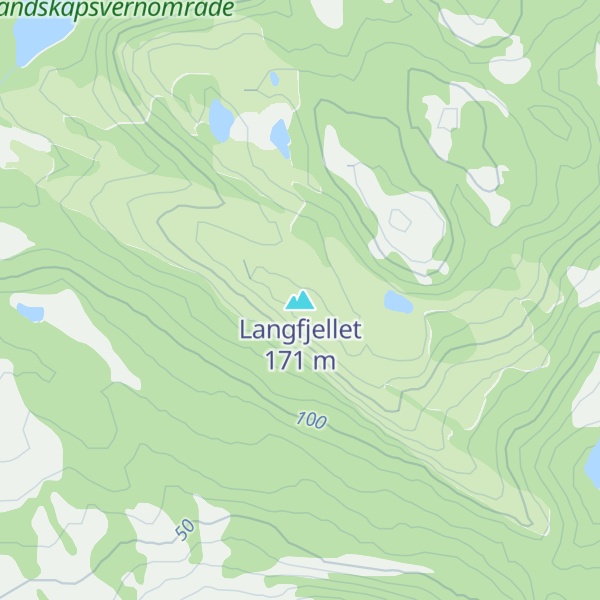 Map of Langfjellet