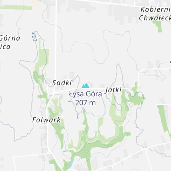 Map of Łysa Góra