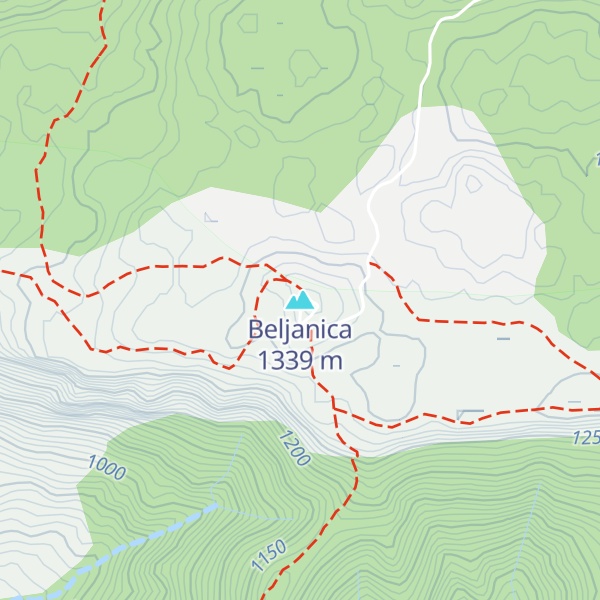 Map of Beljanica
