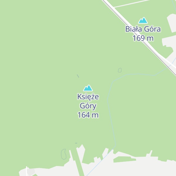 Map of Księże Góry