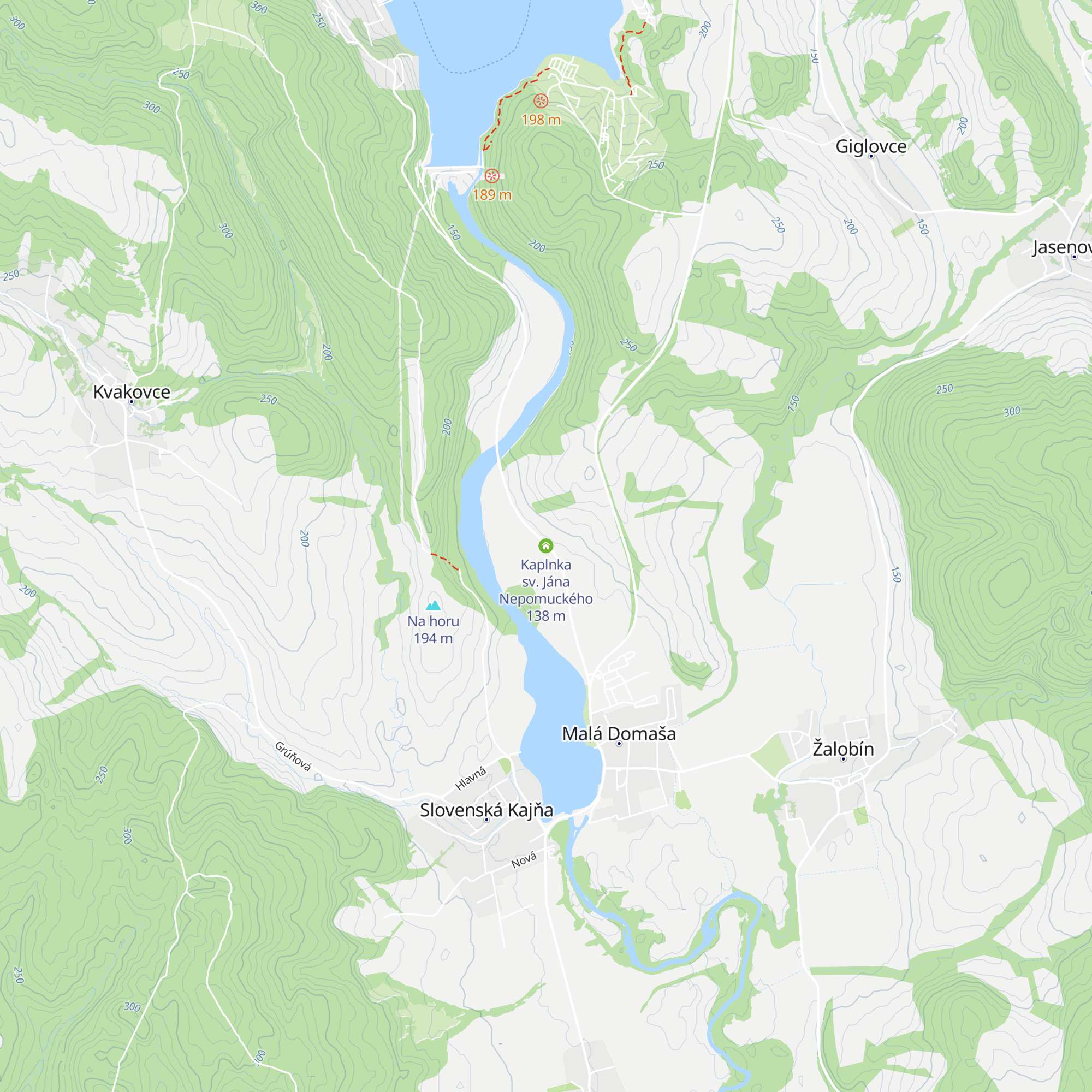 Kaplnka sv. Jána Nepomuckého map
