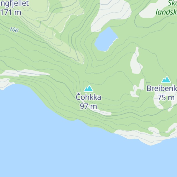 Map of Čohkka