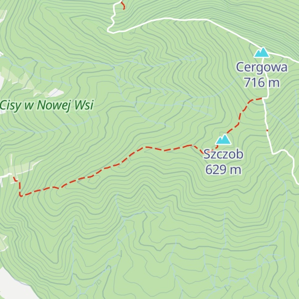 Map of Wierzchowiny