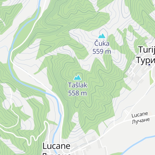 Map of Tašlak