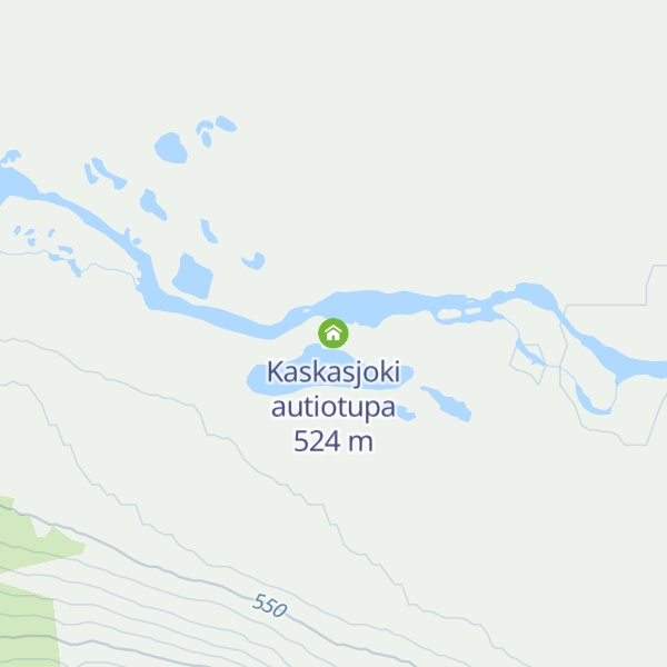 Map of Kaskasjoki autiotupa
