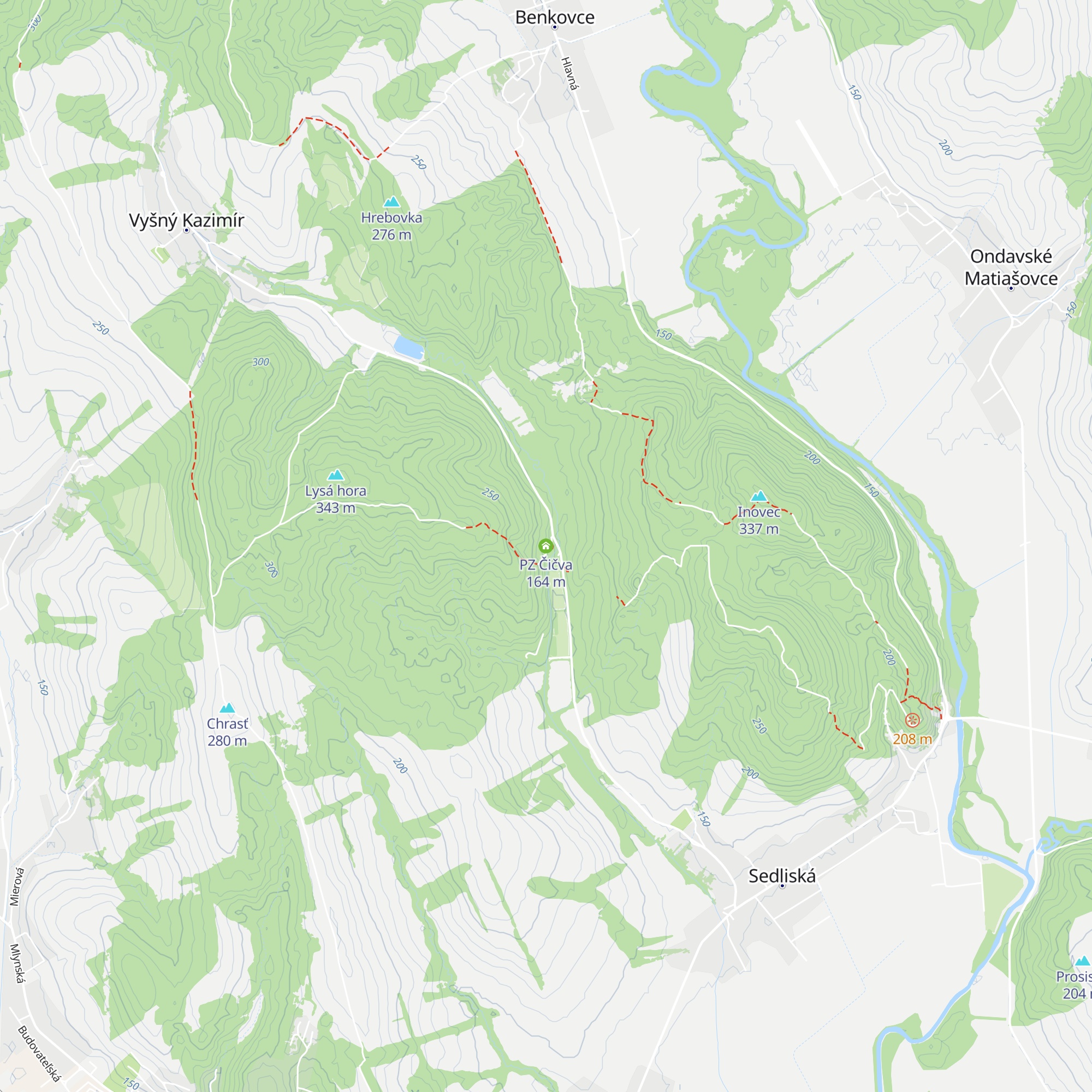 PZ Čičva map