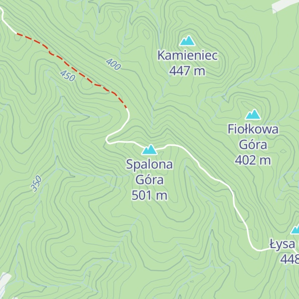 Map of Spalona Góra
