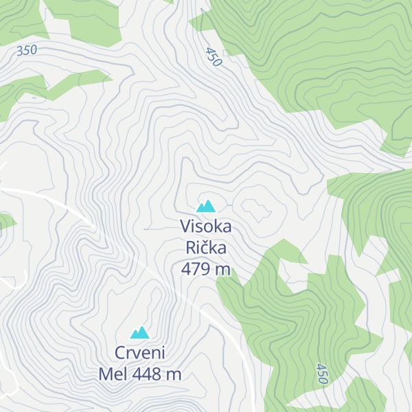 Map of Visoka Rička