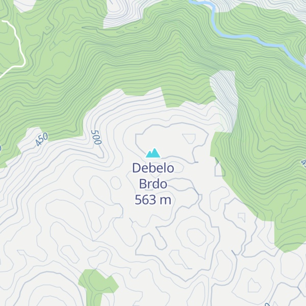 Map of Debelo Brdo