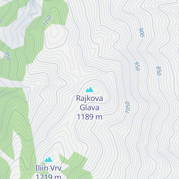 Map of Rajkova Glava