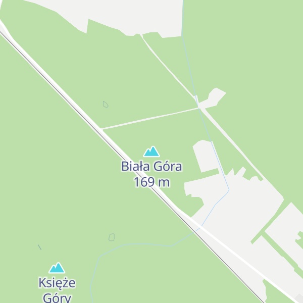 Map of Biała Góra