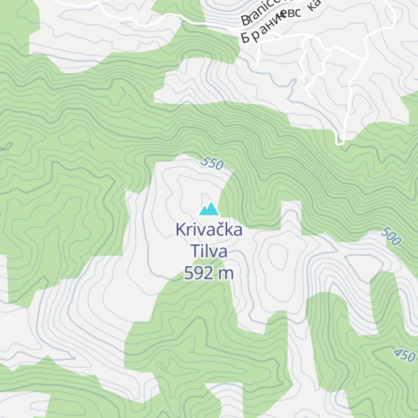 Map of Krivačka Tilva