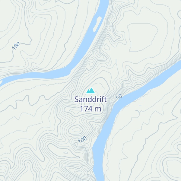 Map of Sanddrift
