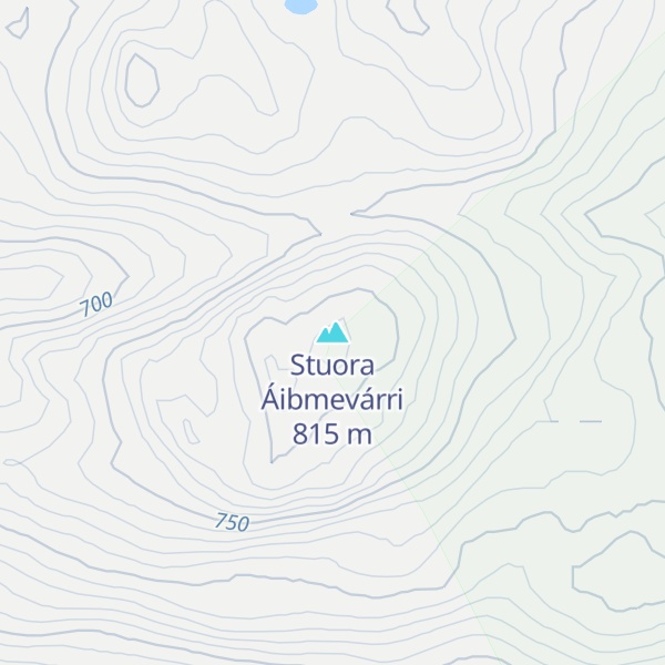 Map of Stuora Áibmevárri