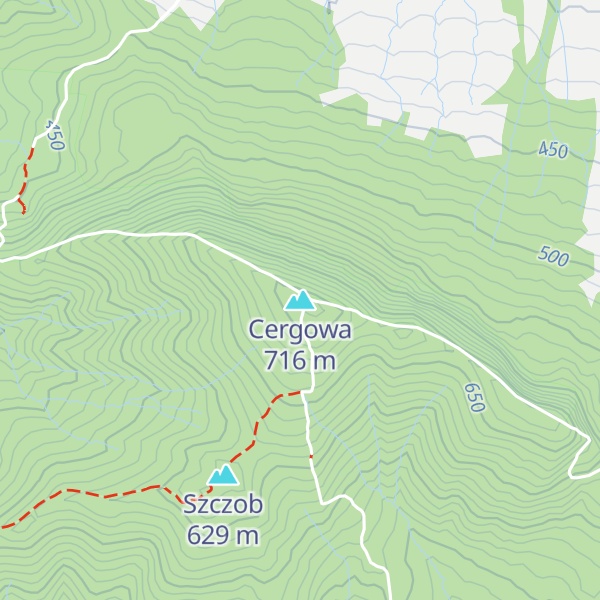 Map of Cergowa