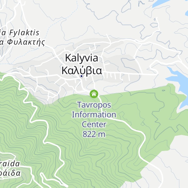 Map of Tavropos Information Center
