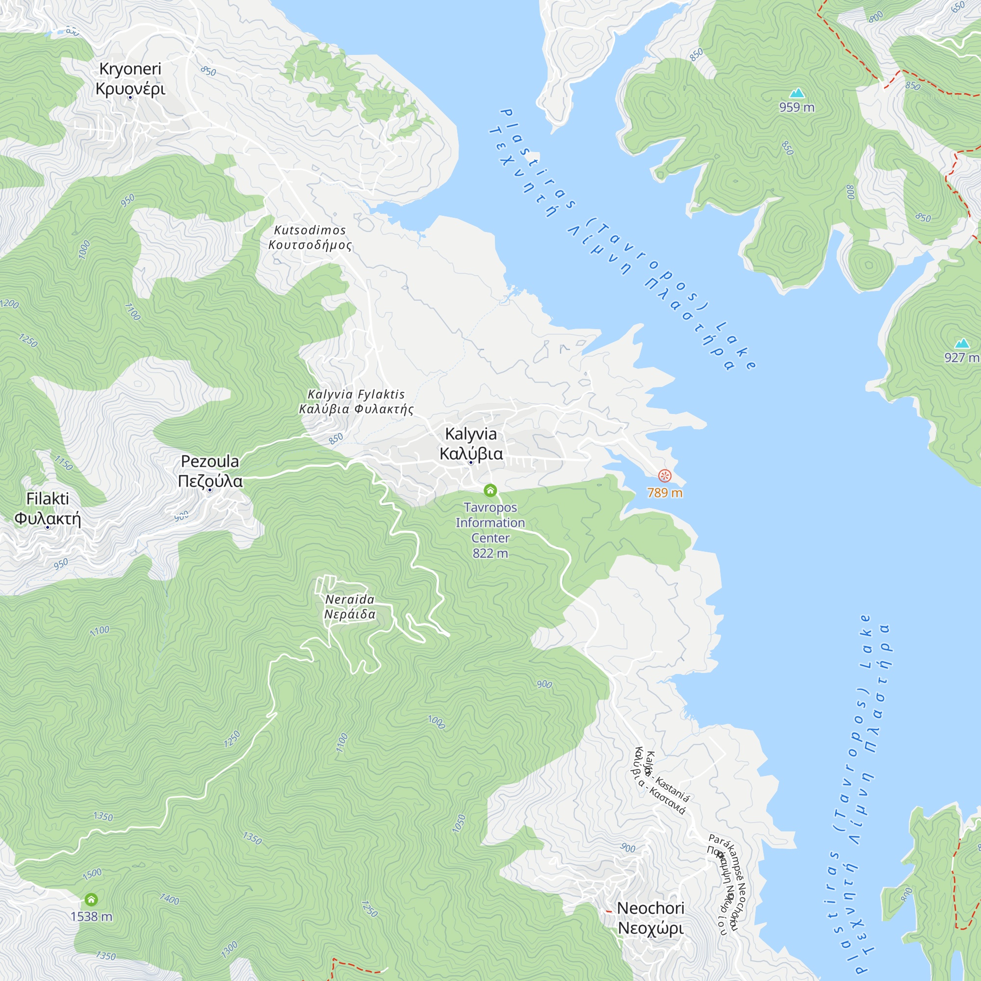 Tavropos Information Center map