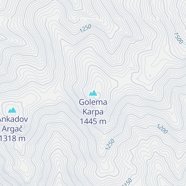 Map of Golema Karpa