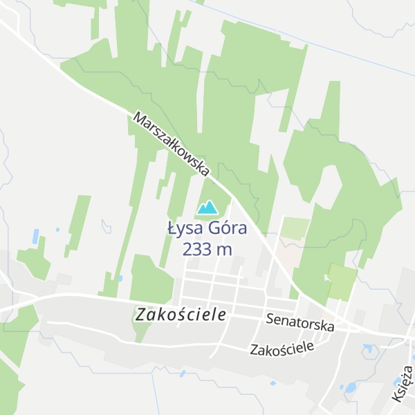 Map of Łysa Góra