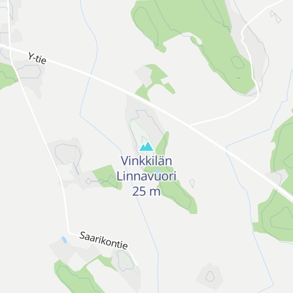 Map of Vinkkilän Linnavuori