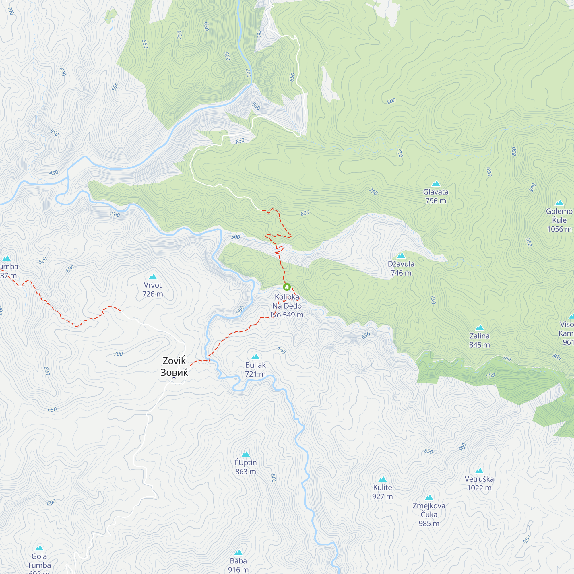 Kolipka Na Dedo Ivo map
