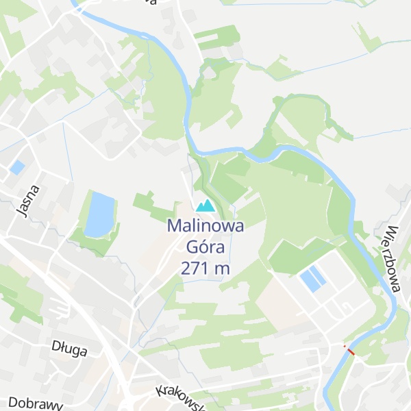 Map of Malinowa Góra
