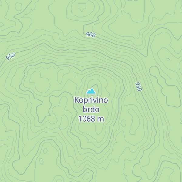 Map of Koprivino brdo