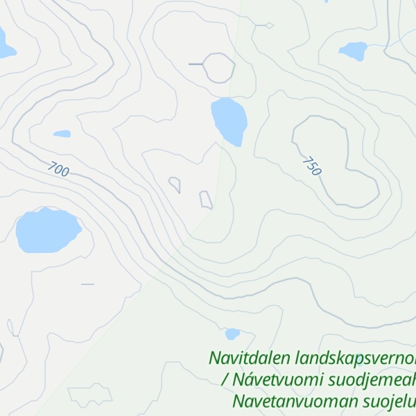 Map of Unna Áibmeváráš