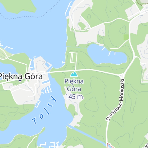 Map of Piękna Góra
