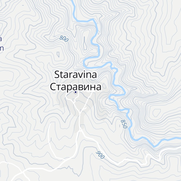 Map of Staravina