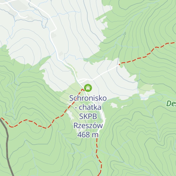 Map of Schronisko - chatka SKPB Rzeszów
