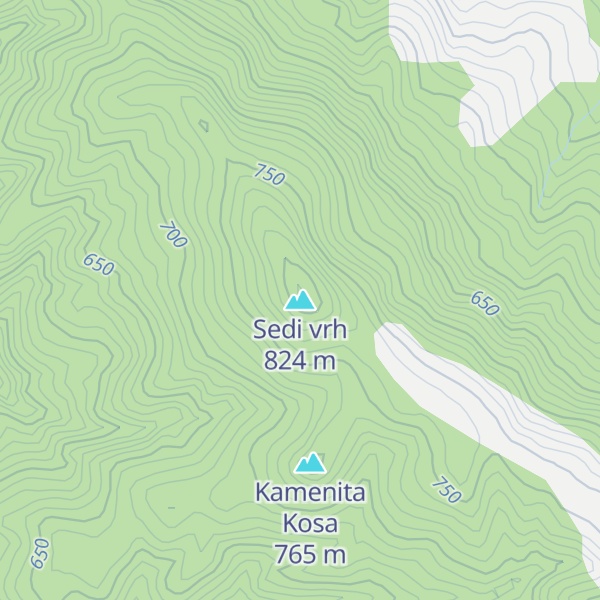 Map of Sedi vrh