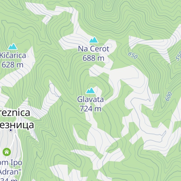 Map of Glavata
