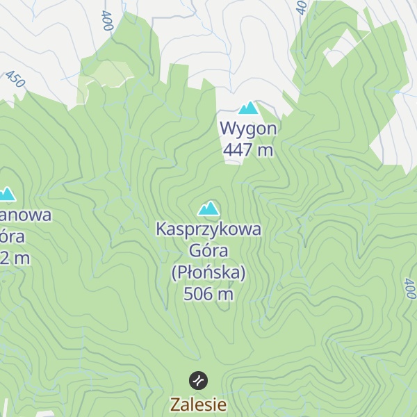 Map of Kasprzykowa Góra (Płońska)