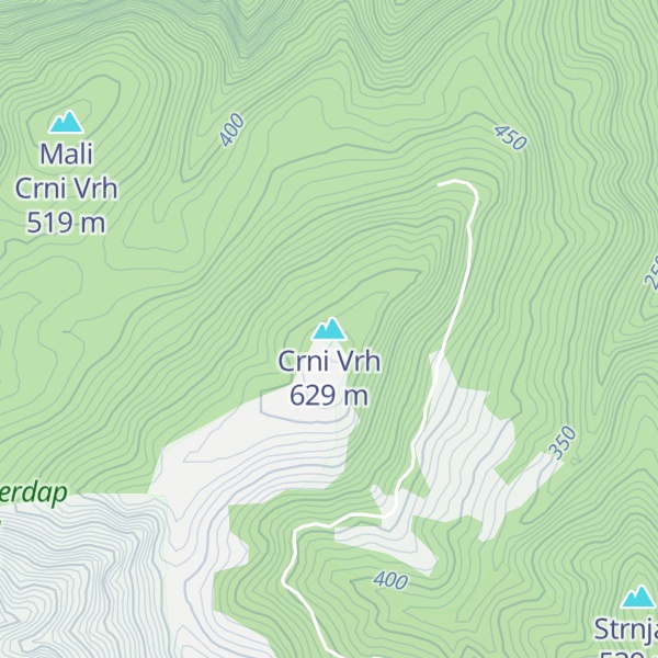 Map of Crni Vrh