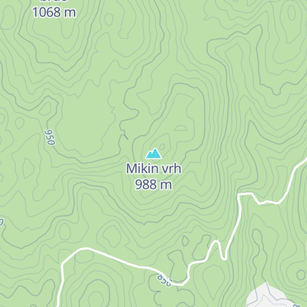 Map of Mikin vrh