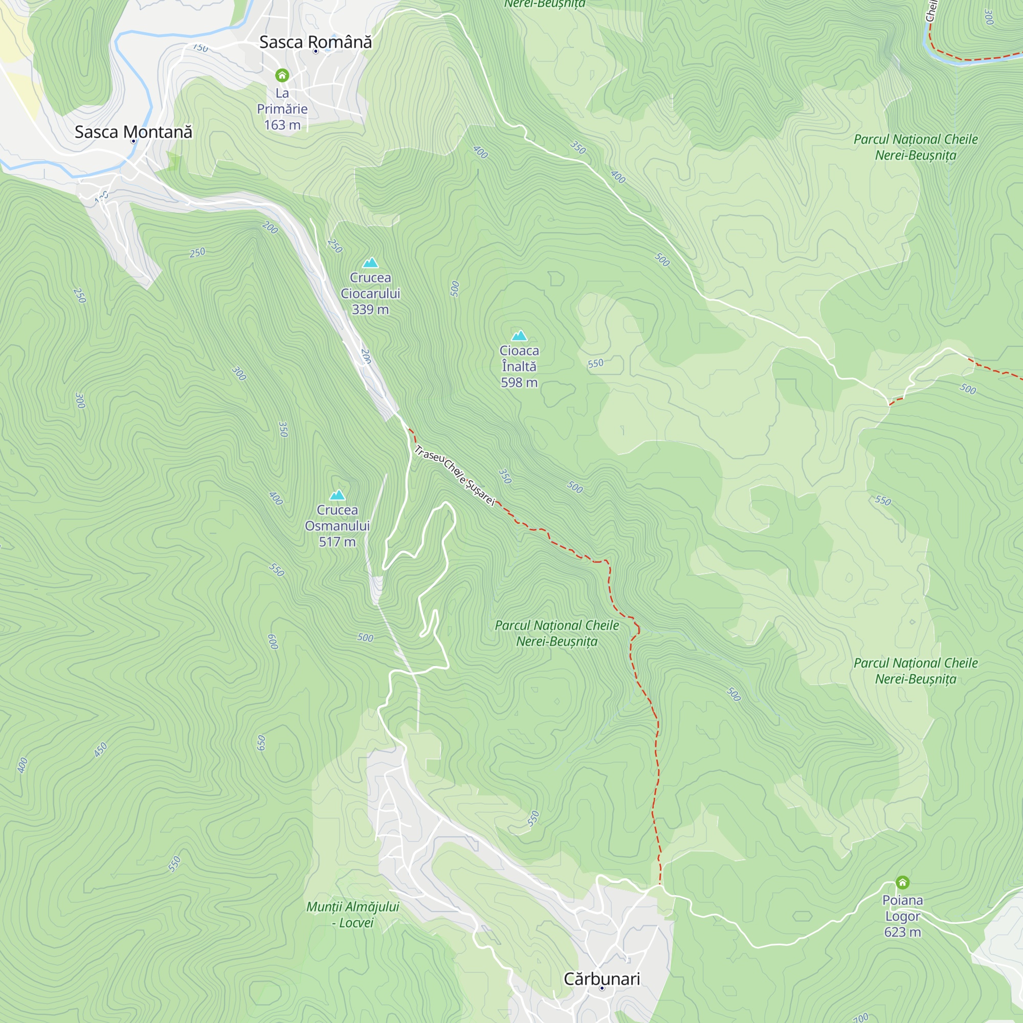 Cabana Șușara map