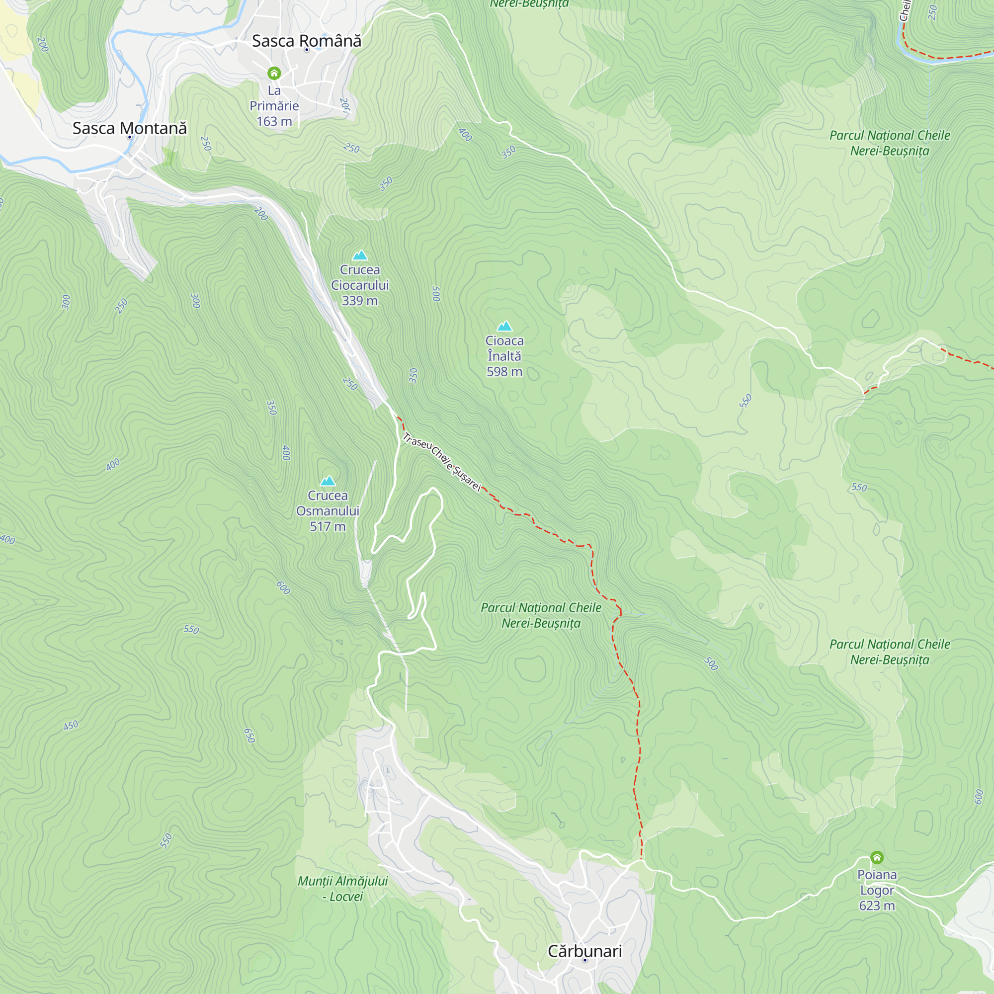 Cabana Șușara map