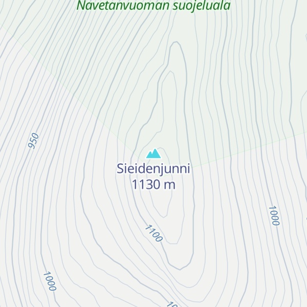 Map of Sieidenjunni