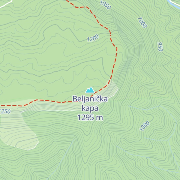 Map of Beljanička kapa