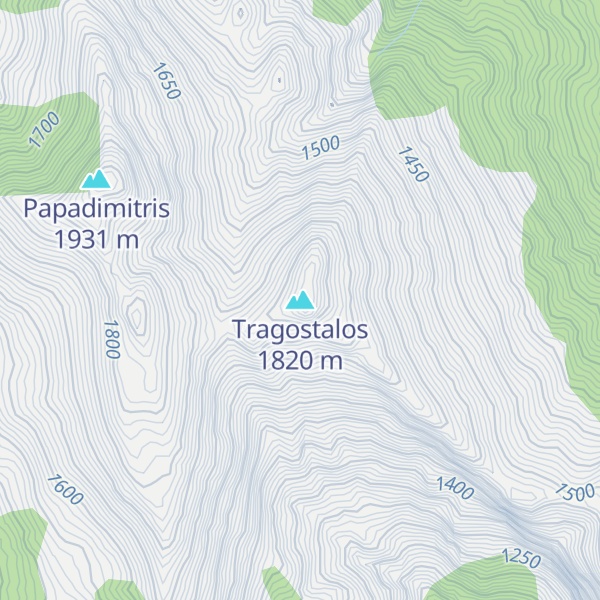 Map of Tragostalos