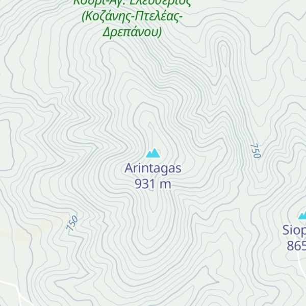Map of Arintagas