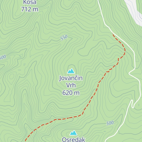 Map of Jovančin Vrh