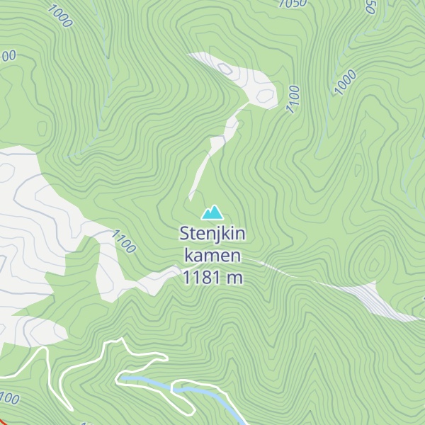 Map of Stenjkin kamen